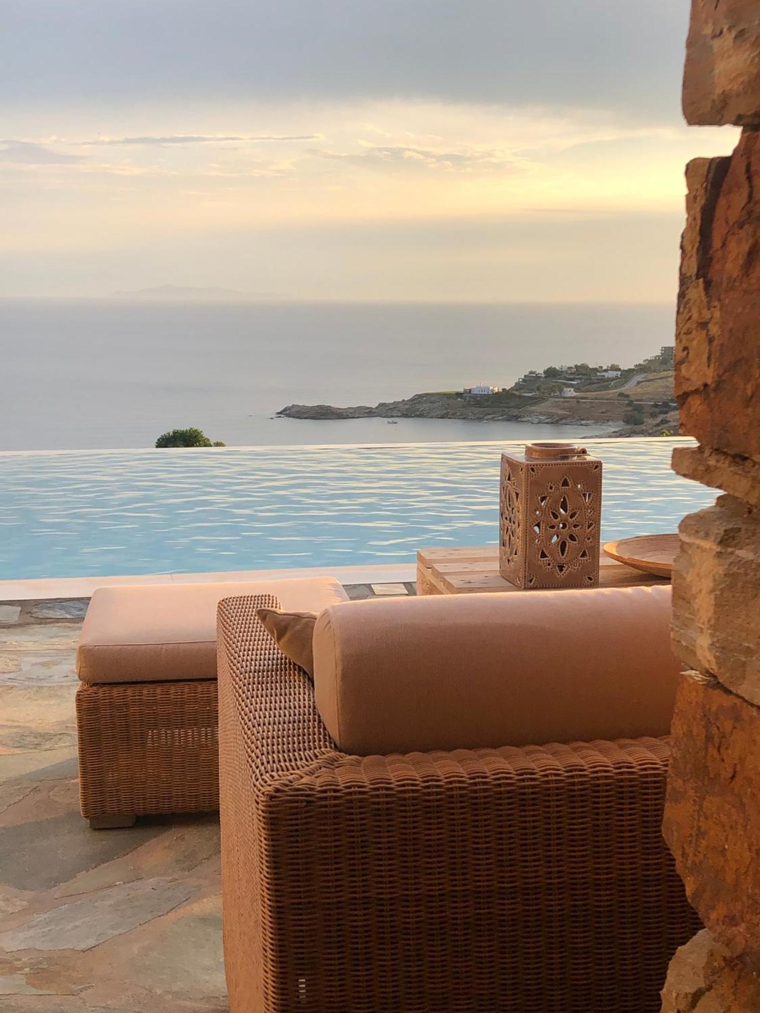 Luxury Cycladic Villa-Enjoy Infinity Pool Sunsets Koundouros Dış mekan fotoğraf