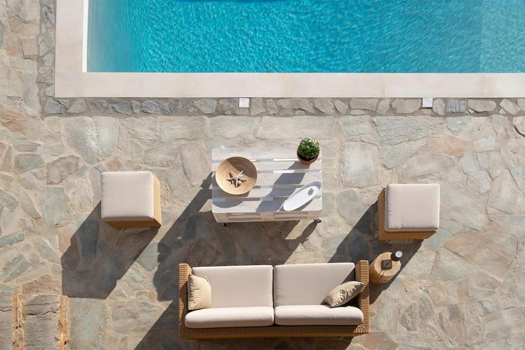 Luxury Cycladic Villa-Enjoy Infinity Pool Sunsets Koundouros Dış mekan fotoğraf