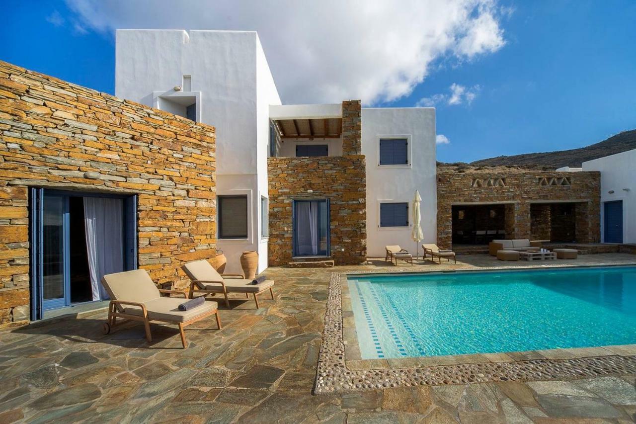 Luxury Cycladic Villa-Enjoy Infinity Pool Sunsets Koundouros Dış mekan fotoğraf