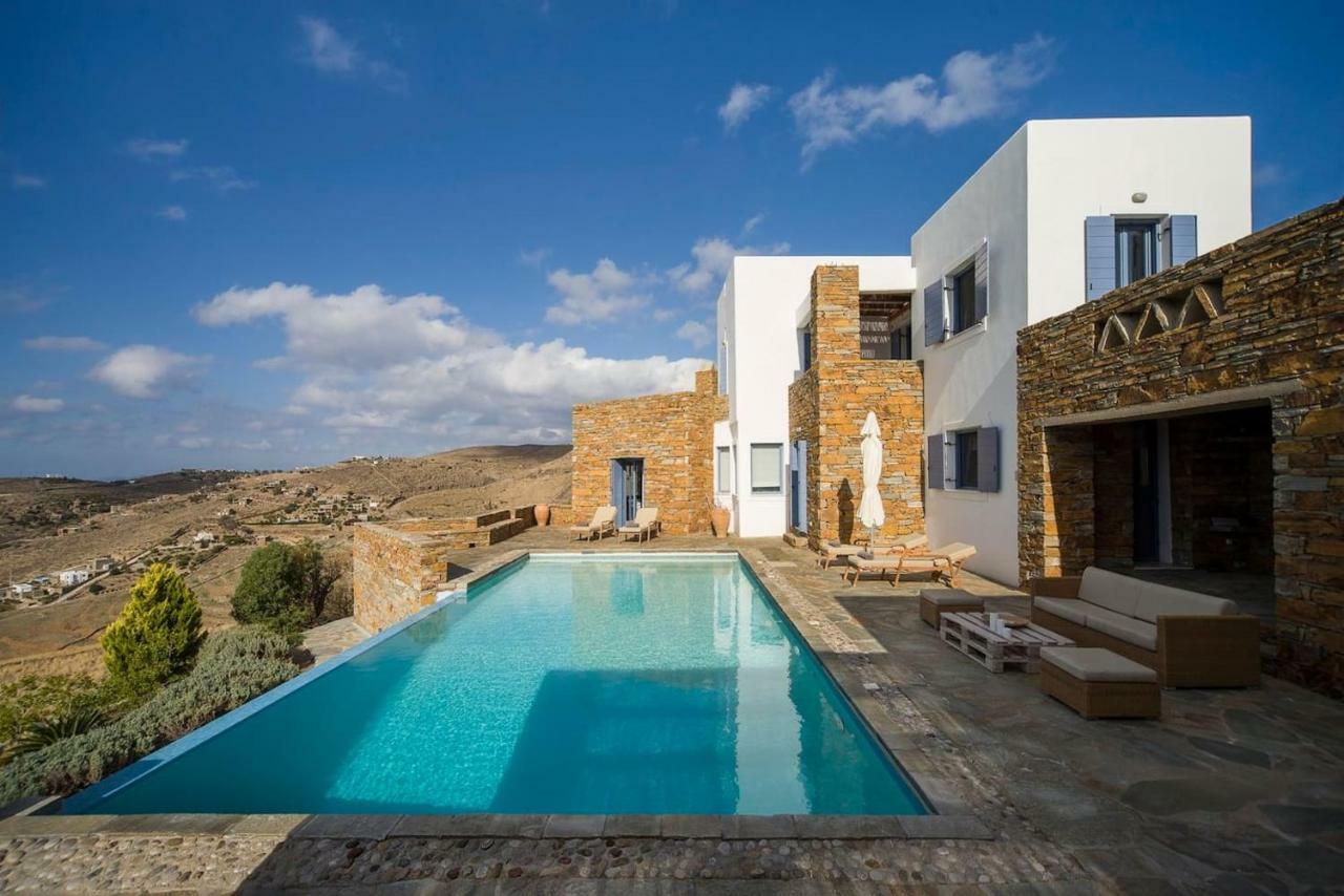 Luxury Cycladic Villa-Enjoy Infinity Pool Sunsets Koundouros Dış mekan fotoğraf