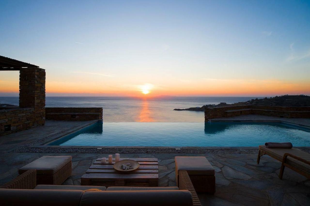 Luxury Cycladic Villa-Enjoy Infinity Pool Sunsets Koundouros Dış mekan fotoğraf
