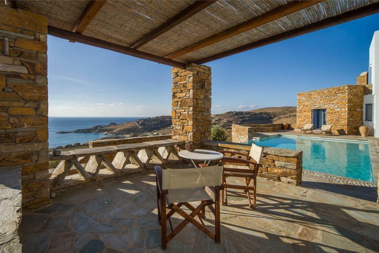 Luxury Cycladic Villa-Enjoy Infinity Pool Sunsets Koundouros Dış mekan fotoğraf