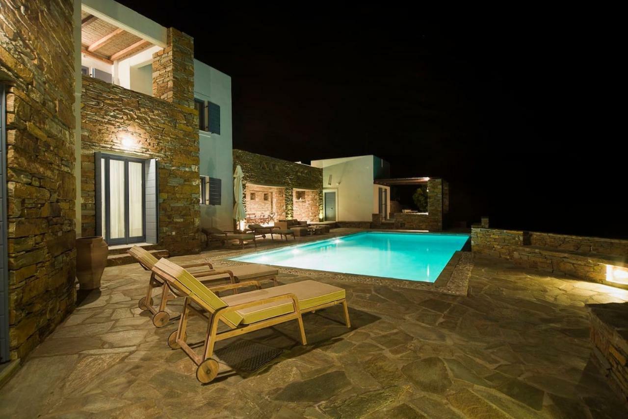 Luxury Cycladic Villa-Enjoy Infinity Pool Sunsets Koundouros Dış mekan fotoğraf