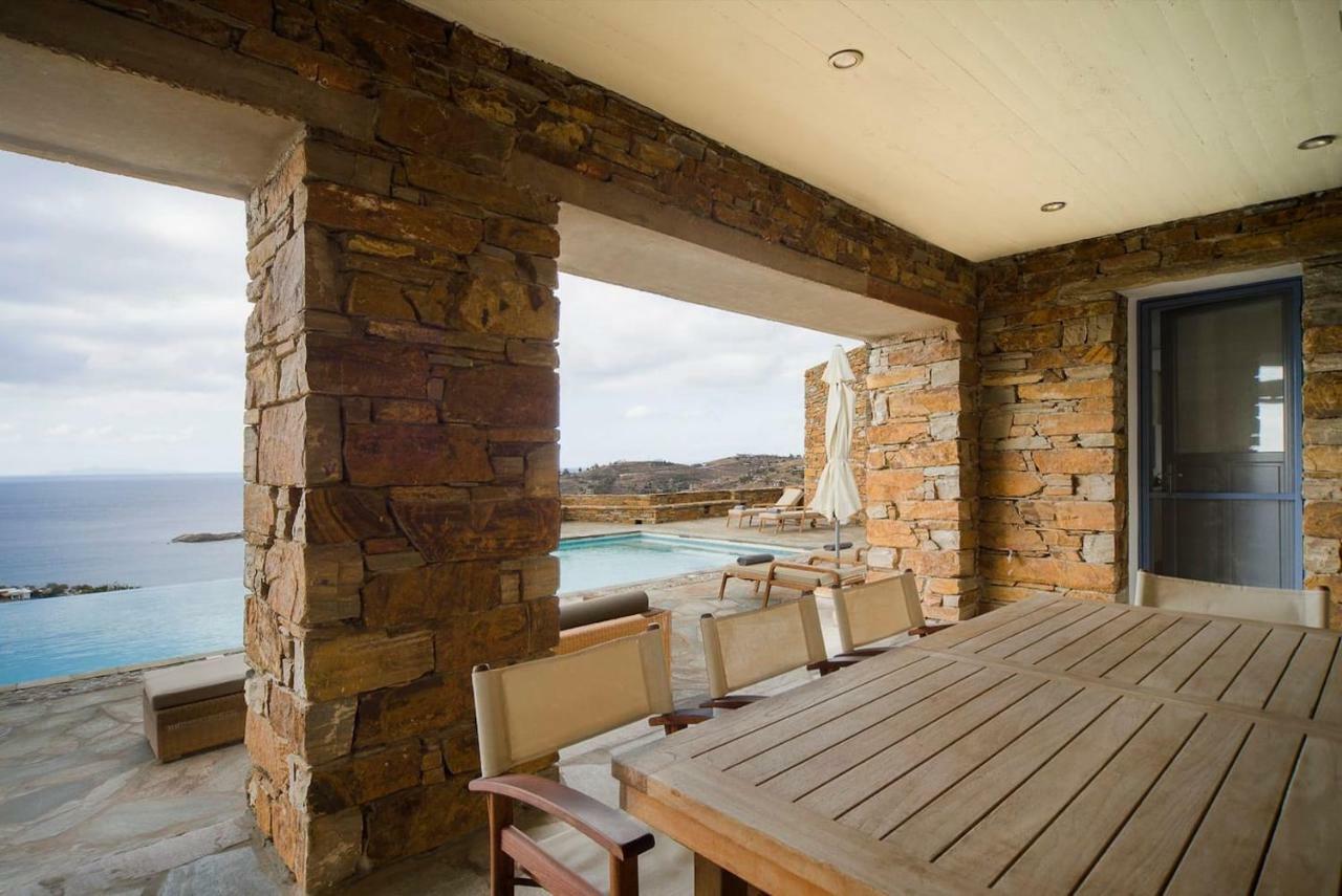 Luxury Cycladic Villa-Enjoy Infinity Pool Sunsets Koundouros Dış mekan fotoğraf