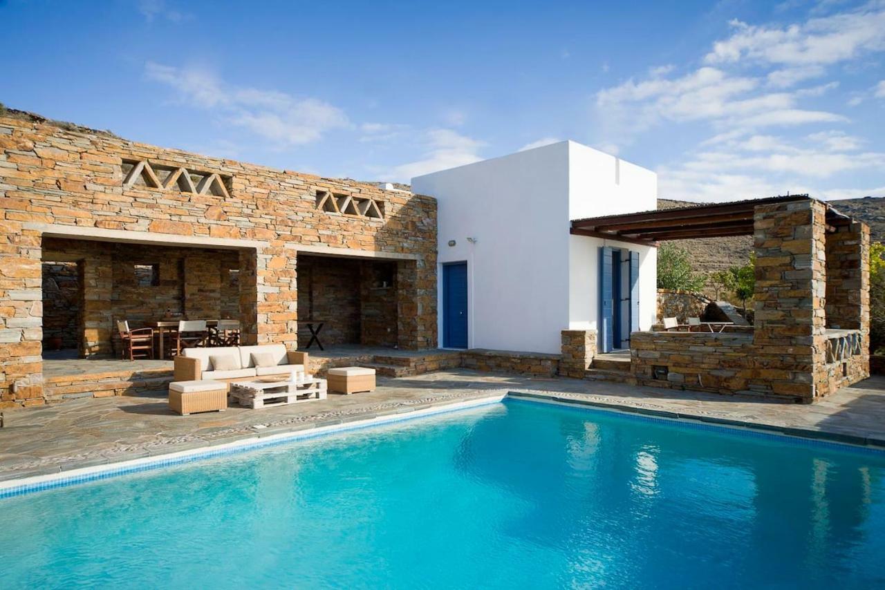 Luxury Cycladic Villa-Enjoy Infinity Pool Sunsets Koundouros Dış mekan fotoğraf