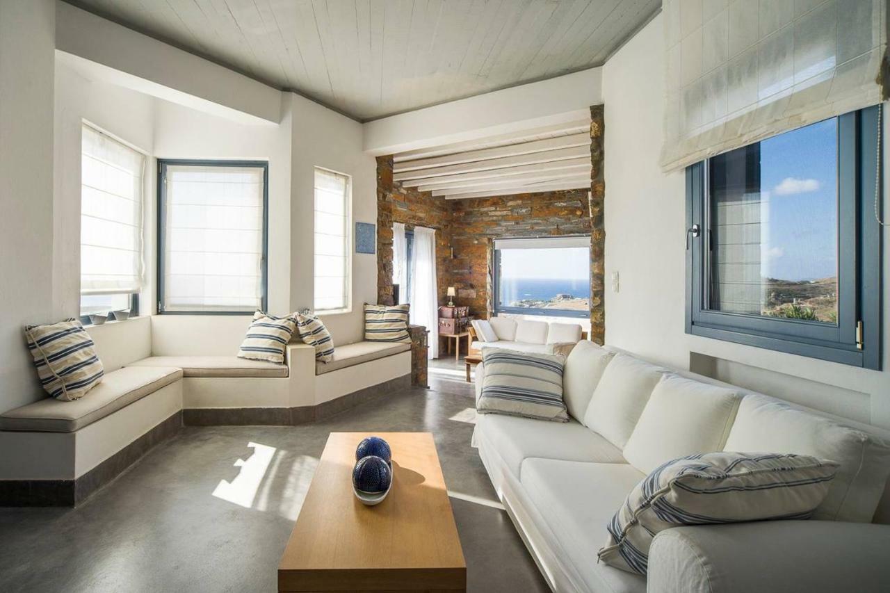 Luxury Cycladic Villa-Enjoy Infinity Pool Sunsets Koundouros Dış mekan fotoğraf