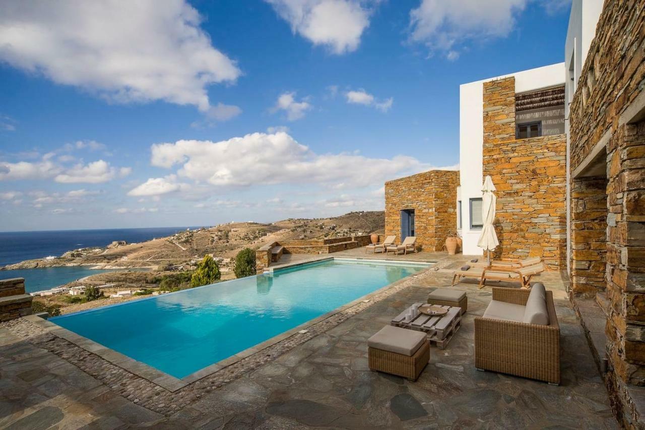 Luxury Cycladic Villa-Enjoy Infinity Pool Sunsets Koundouros Dış mekan fotoğraf