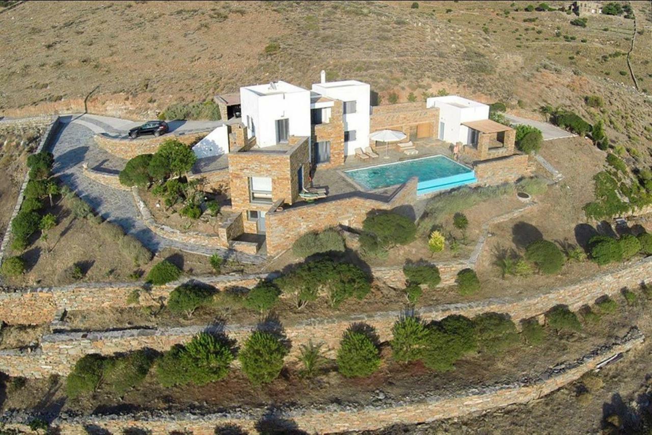 Luxury Cycladic Villa-Enjoy Infinity Pool Sunsets Koundouros Dış mekan fotoğraf